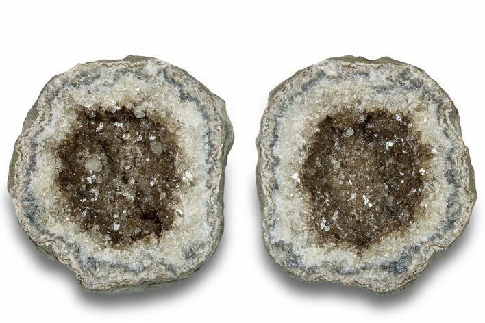 Keokuk Geode with Calcite Crystals - Missouri #255972